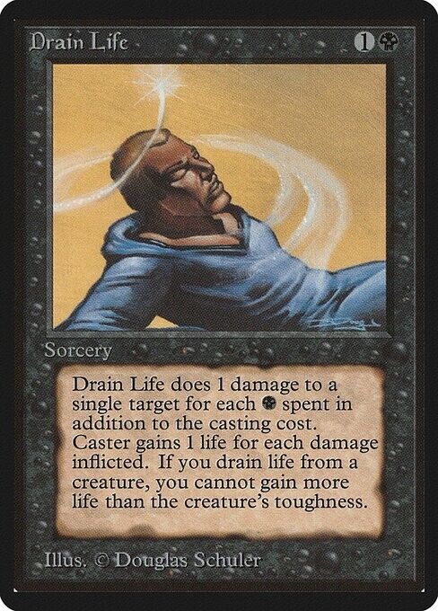 Drain Life ~ Limited Edition BETA [ MODERATELY PLAYED ] [ Magic MTG ] - London Magic Traders Limited