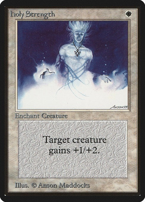 Holy Strength ~ Limited Edition BETA [ PLAYED ] [ Magic MTG ]