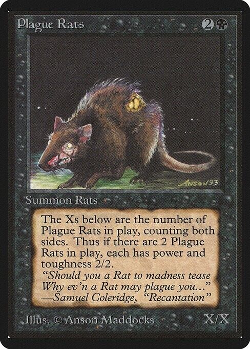 Plague Rats ~ Limited Edition BETA [ Excellent ] [ Magic MTG ] - London Magic Traders Limited