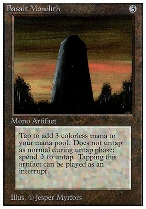 Basalt Monolith ~ Unlimited [ MODERATELY PLAYED ] [ Magic MTG ] - London Magic Traders Limited