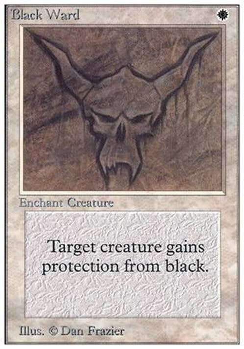 Black Ward ~ Unlimited [ Excellent ] [ Magic MTG ]