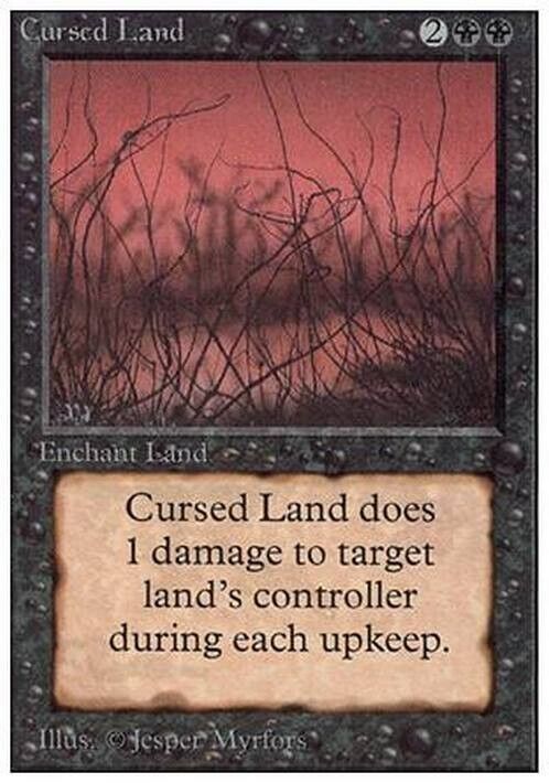 Cursed Land ~ Unlimited [ MODERATELY PLAYED ] [ Magic MTG ] - London Magic Traders Limited