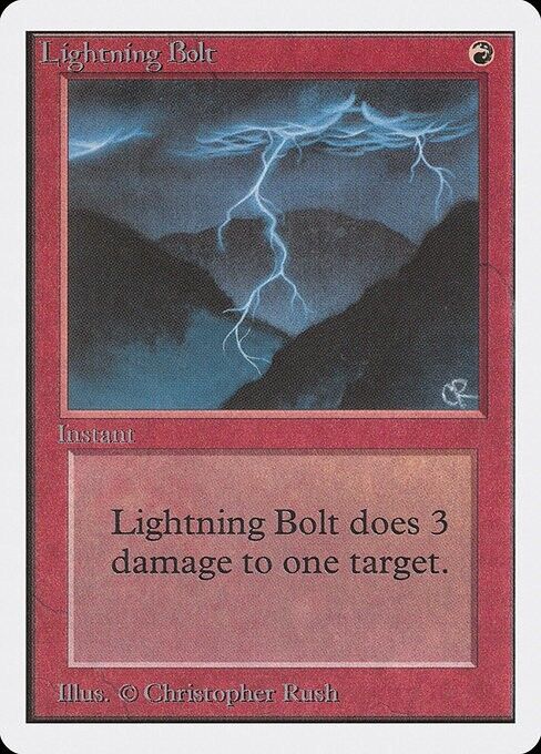 Lightning Bolt ~ Unlimited [ NearMint ] [ Magic MTG ] - London Magic Traders Limited