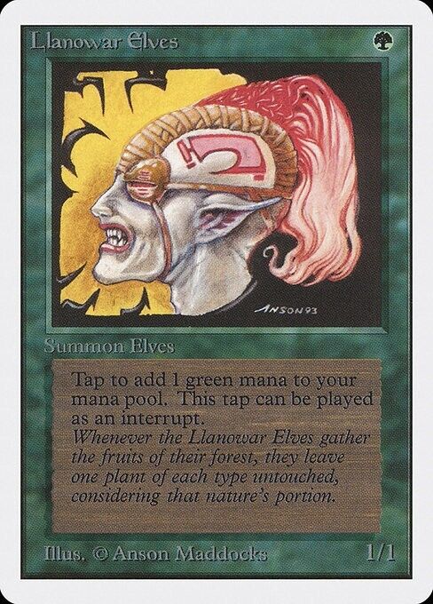 Llanowar Elves ~ Unlimited [ NearMint ] [ Magic MTG ] - London Magic Traders Limited