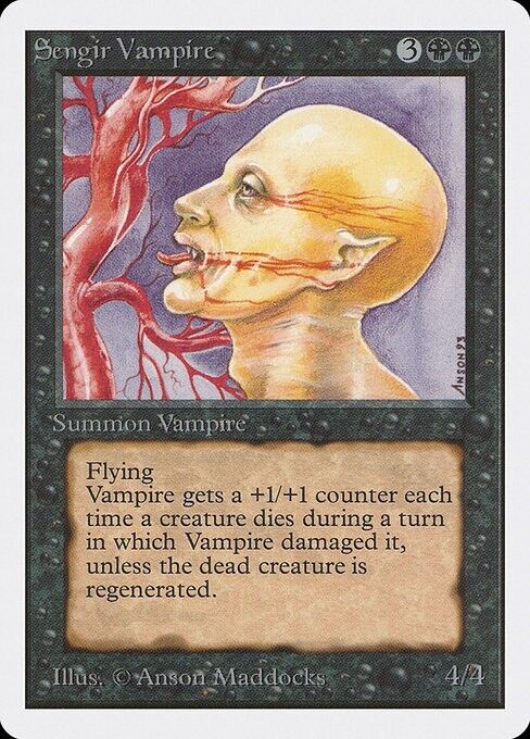 Sengir Vampire ~ Unlimited [ MODERATELY PLAYED ] [ Magic MTG ] - London Magic Traders Limited