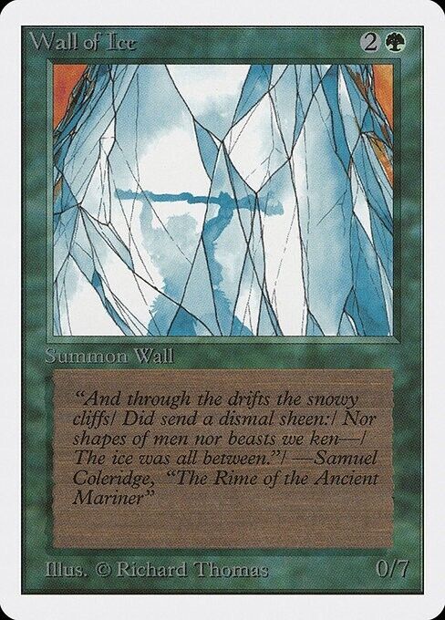 Wall of Ice ~ Unlimited [ Excellent ] [ Magic MTG ] - London Magic Traders Limited