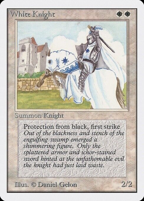 White Knight ~ Unlimited [ Excellent ] [ Magic MTG ] - London Magic Traders Limited