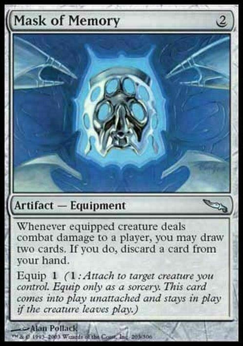 Mask of Memory ~ Mirrodin [ PLAYED ] [ Magic MTG ]