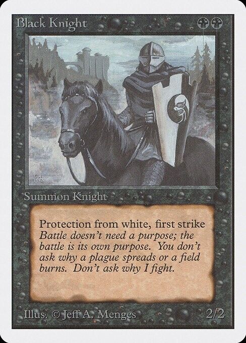 Black Knight ~ Unlimited [ NearMint ] [ Magic MTG ] - London Magic Traders Limited
