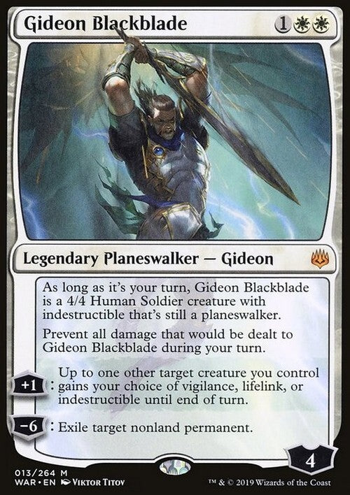 Gideon Blackblade ~ War of the Spark [ NearMint ] [ Magic MTG ] - London Magic Traders Ltd