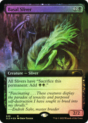 FOIL Basal Sliver ~ Secret Lair [ NearMint ] [ Magic MTG ]