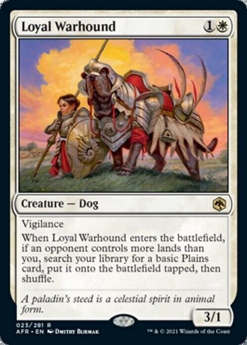 Loyal Warhound ~ Adventures in the Forgotten Realms [ NM ] [ Magic MTG ]