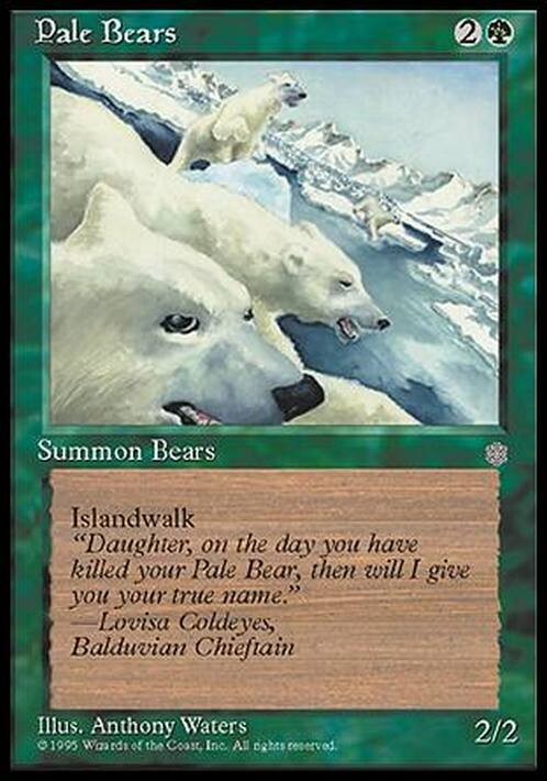 Pale Bears ~ Ice Age [ PLAYED ] [ Magic MTG ]
