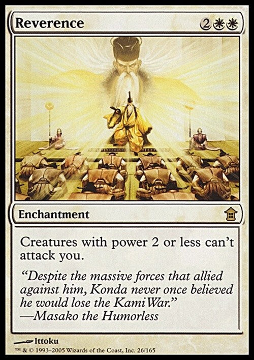 Reverence ~ Saviors of Kamigawa [ Excellent ] [ Magic MTG ]