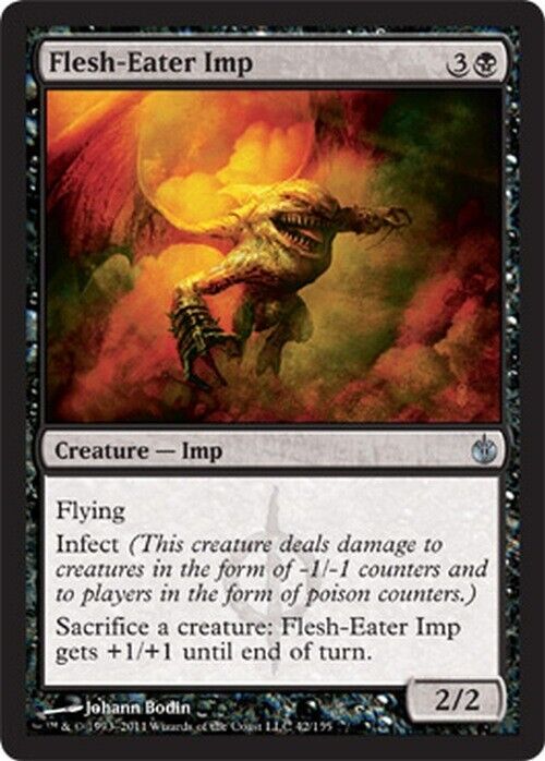 Flesh-Eater Imp ~ Mirrodin Besieged [ Excellent ] [ Magic MTG ]