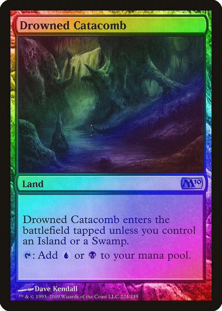 FOIL Drowned Catacomb ~ Magic 2010 [ NM ] [ Magic MTG ]