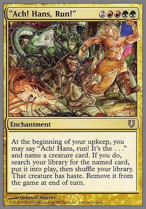 Ach! Hans, Run! ~ Unhinged [ Excellent ] [ Magic MTG ]