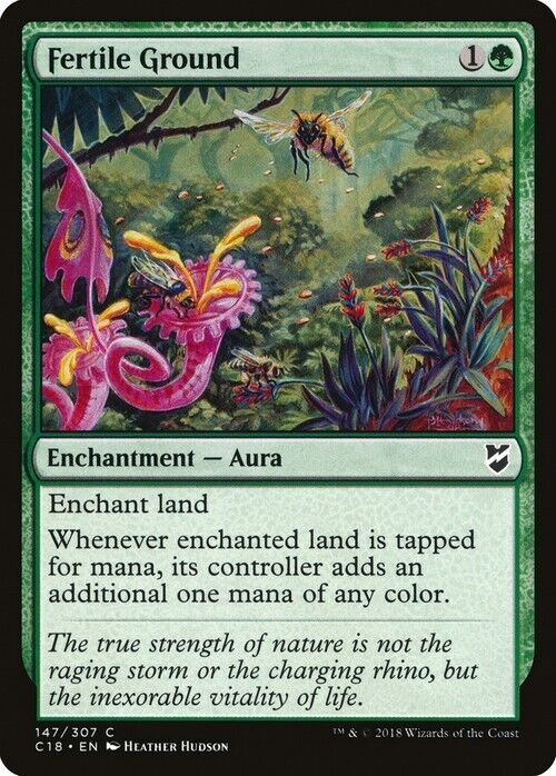 Fertile Ground ~ Commander 2018 [ Excellent ] [ Magic MTG ]