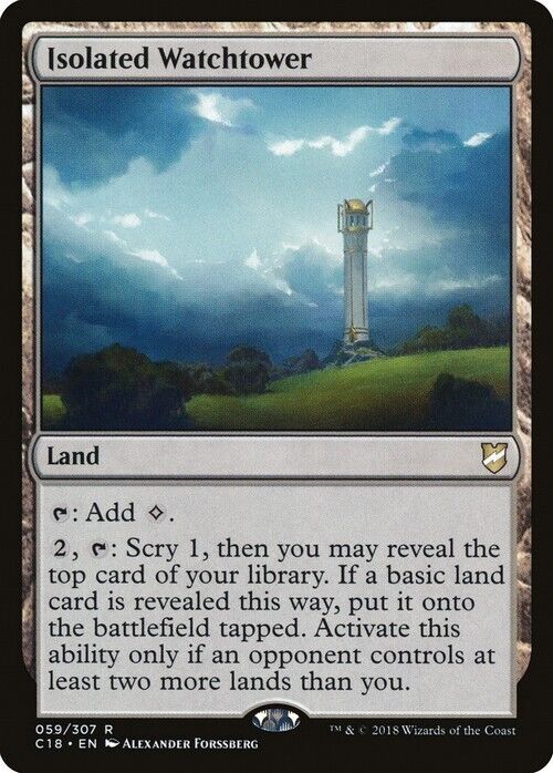 Isolated Watchtower ~ Commander 2018 [ Excellent ] [ Magic MTG ]