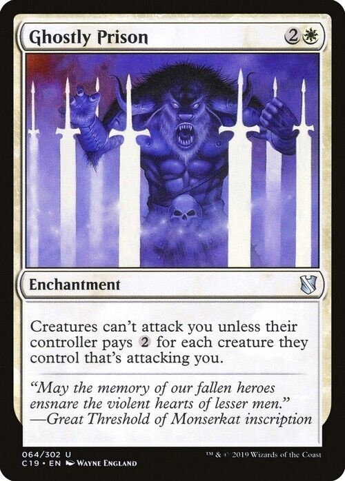 Ghostly Prison ~ Commander 2019 [ Excellent ] [ Magic MTG ]