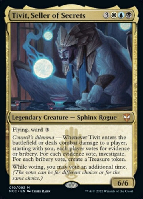 Tivit, Seller of Secret ~ Commander: Streets of New Capenna [ NM ] [ Magic MTG ]