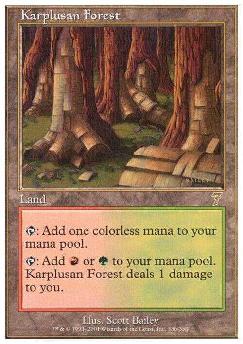 Karplusan Forest ~ Seventh Edition [ Excellent ] [ Magic MTG ]