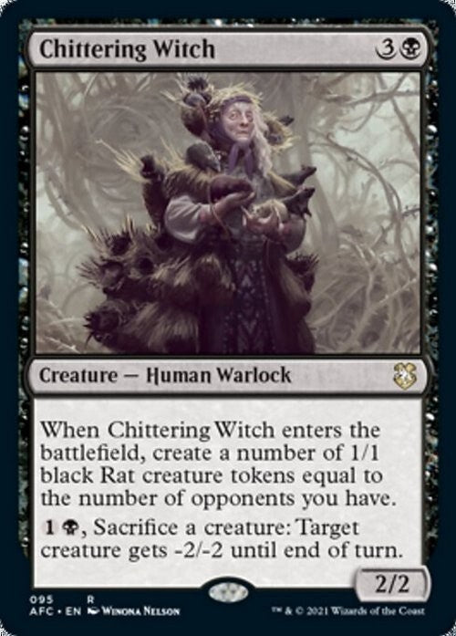Chittering Witch ~ Commander: Adventures in the Forgotten Realms [ NM ] [ MTG ]