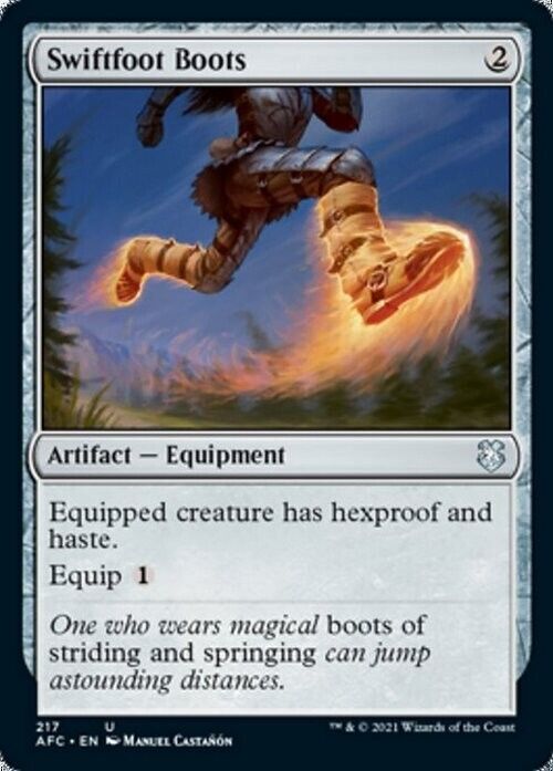 Swiftfoot Boots ~ Commander: Adventures in the Forgotten Realms [ NM ] [ MTG ]