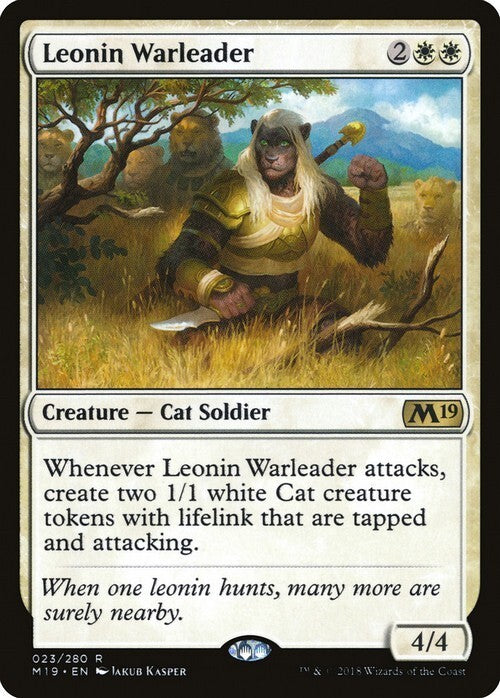 Leonin Warleader ~ Core 2019 [ Excellent ] [ Magic MTG ]