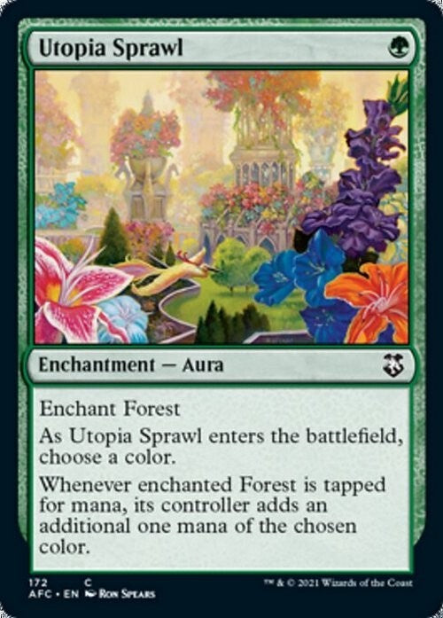 Utopia Sprawl ~ Commander: Adventures in the Forgotten Realms [ NM ] [ MTG ]