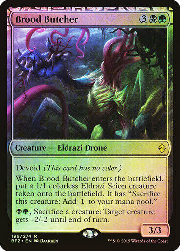 FOIL Brood Butcher ~ Battle for Zendikar [ Excellent ] [ Magic MTG ]