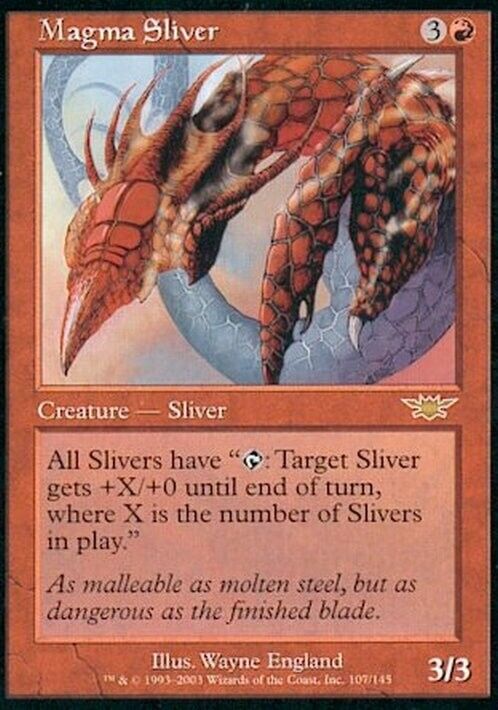 Magma Sliver ~ Legions [ Excellent ] [ Magic MTG ]