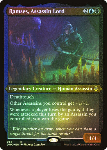 FOIL ETCHED Ramses, Assassin Lord ~ Commander: Dominaria United [ NM ] [ MTG ]