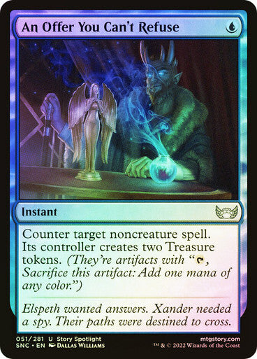 FOIL An Offer You Can't Refuse ~ Streets of New Capenna [ NM ] [ Magic MTG ]