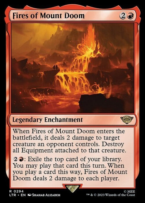 Fires of Mount Doom ~ The Lord of the Rings [ NM ] [ Magic MTG ]