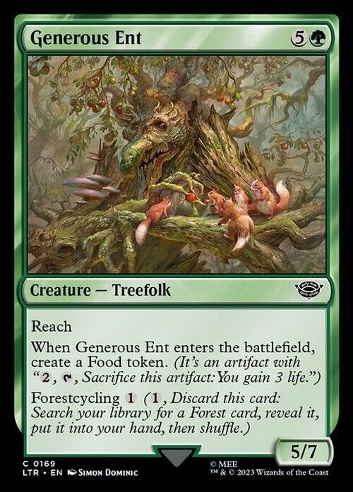 Generous Ent ~ The Lord of the Rings [ NM ] [ Magic MTG ]