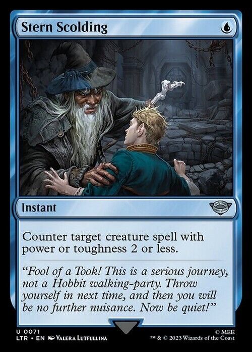 Stern Scolding ~ The Lord of the Rings [ NM ] [ Magic MTG ]