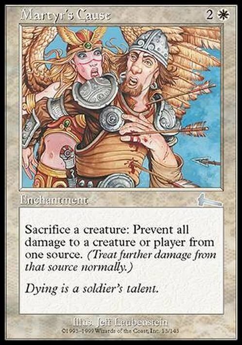 Martyr's Cause ~ Urza's Legacy [ Excellent ] [ Magic MTG ]