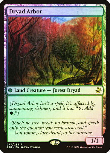 FOIL Dryad Arbor ~ Time Spiral Remastered [ NearMint ] [ Magic MTG ]