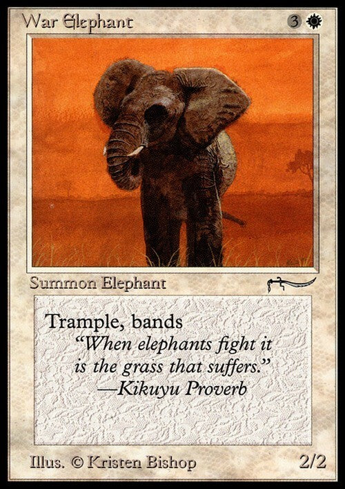 War Elephant (Version 1) ~ Arabian Nights [ PLAYED ] [ Magic MTG ]