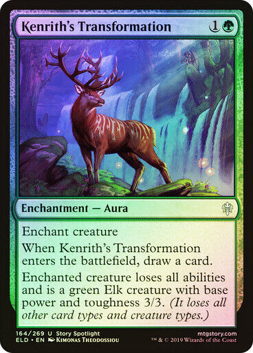 FOIL Kenrith's Transformation ~ Throne of Eldraine [ NearMint ] [ Magic MTG ]