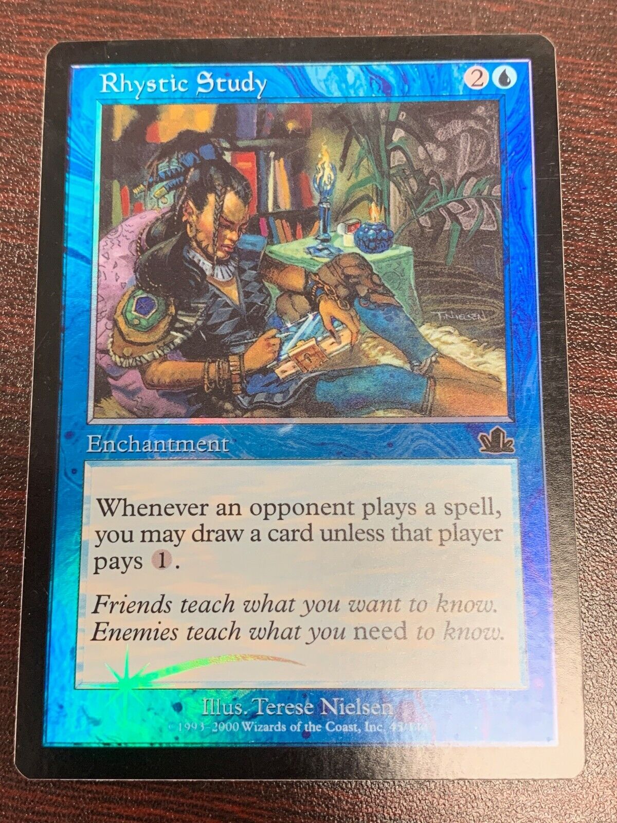 FOIL Rhystic Study ~ Prophecy [ MODERATELY PLAYED ] [ Magic MTG ]