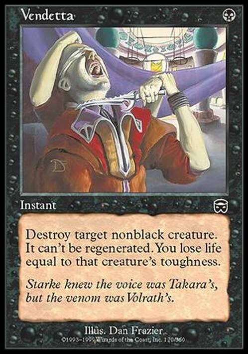 Vendetta ~ Mercadian Masques [ Excellent ] [ Magic MTG ] - London Magic Traders Ltd