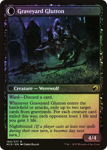 FOIL Graveyard Trespasser ~ Prerelease Midnight Hunt [ NearMint ] [ Magic MTG ]