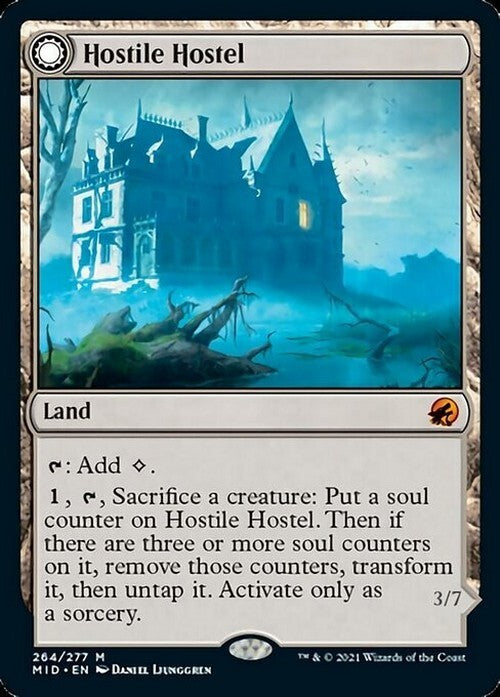 Hostile Hostel / Creeping Inn ~ Midnight Hunt [ NearMint ] [ Magic MTG ]