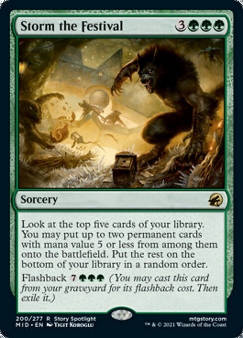 Storm the Festival ~ Midnight Hunt [ NearMint ] [ Magic MTG ]