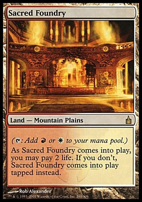 Sacred Foundry ~ Ravnica: City of Guilds [ Excellent ] [ Magic MTG ]