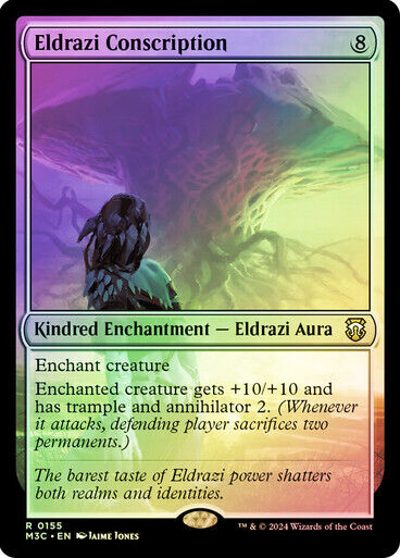 RIPPLE FOIL Eldrazi Conscription ~ Commander: Modern Horizons 3 [ NM ] [ MTG ]