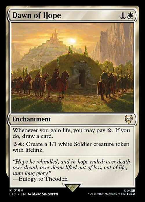 Dawn of Hope ~ Commander: The Lord of the Rings [ NM ] [ Magic MTG ]
