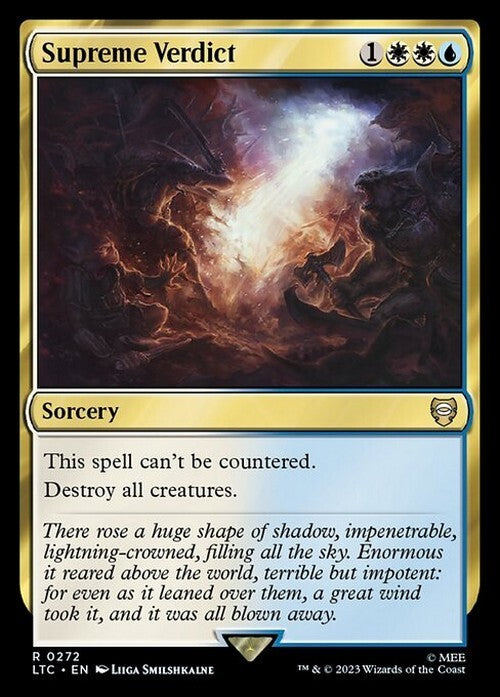 Supreme Verdict ~ Commander: The Lord of the Rings [ NM ] [ Magic MTG ]